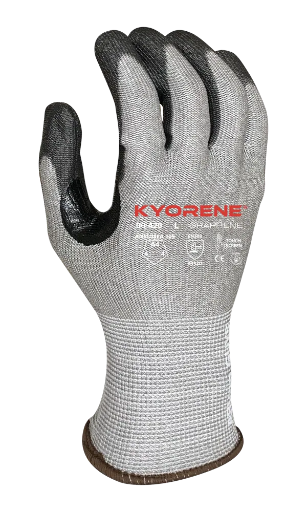 Armor Guys 00-420-L 13g Gray Kyorene® Graphene A4 Cut-Resistant Gloves - L