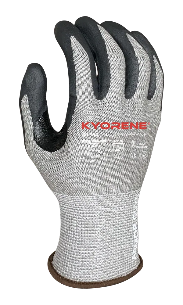 Armor Guys 00-450-L 13g Gray Kyorene® Graphene A4 Cut-Resistant Gloves - L