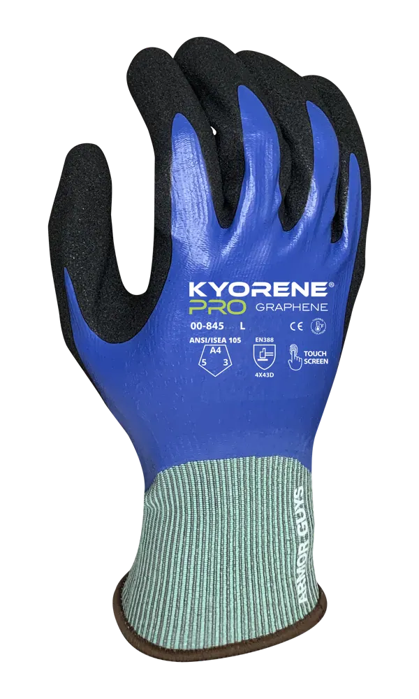 Armor Guys 00-845-M 18g Gray Kyorene® Pro Graphene A4 Cut-Resistant Gloves - M